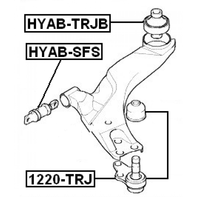 FEBEST HYAB-TRJB