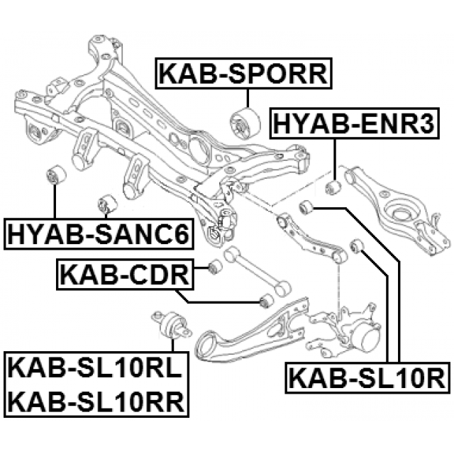 FEBEST KAB-SL10RR
