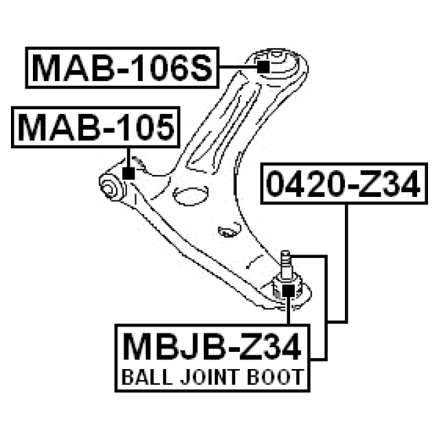 FEBEST MAB-106S