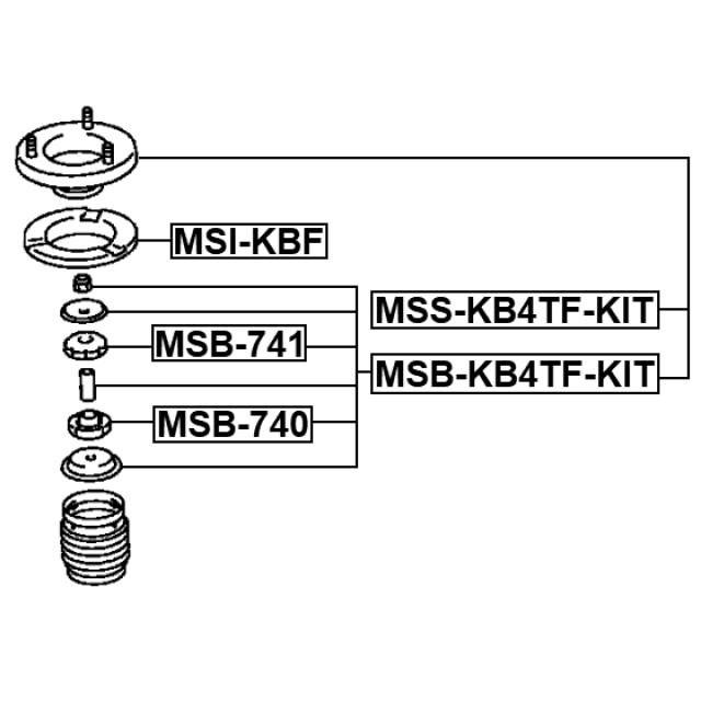 FEBEST MSB-KB4TF-KIT