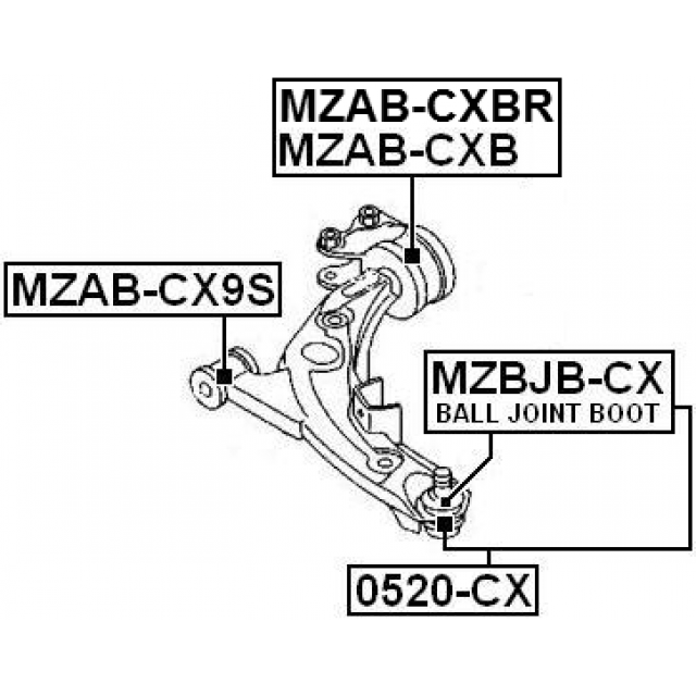 FEBEST MZAB-CX9S