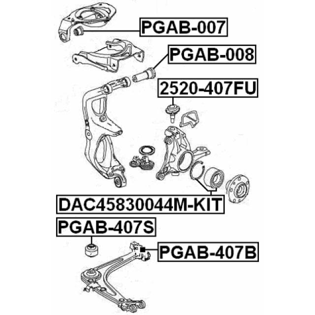 FEBEST PGAB-407B