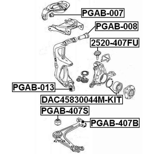 FEBEST PGAB-407S