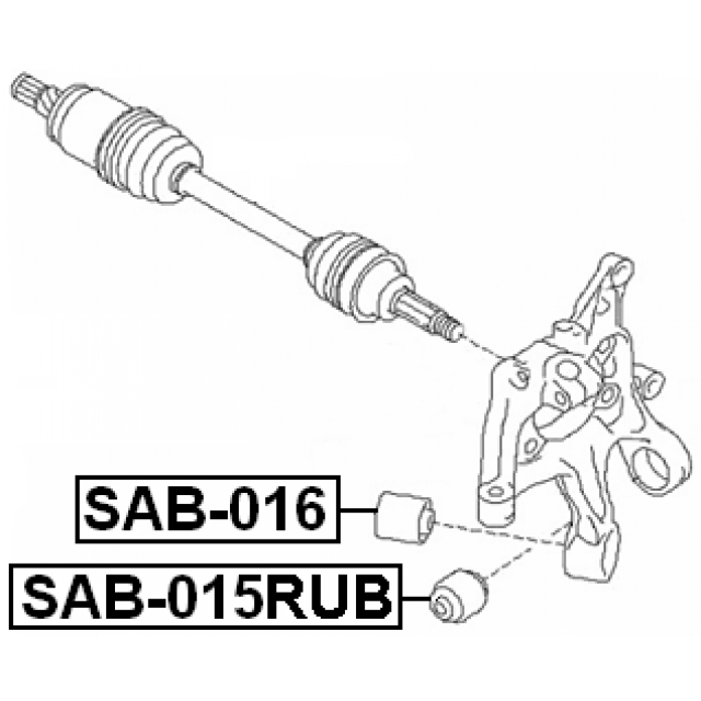 FEBEST SAB-015RUB