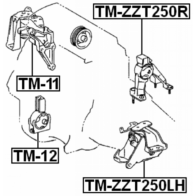 FEBEST TM-ZZT250LH