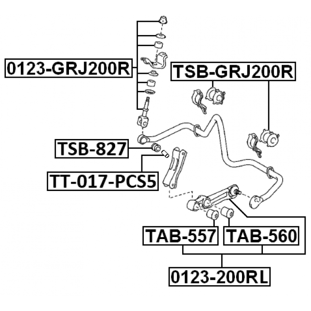 FEBEST TSB-GRJ200R