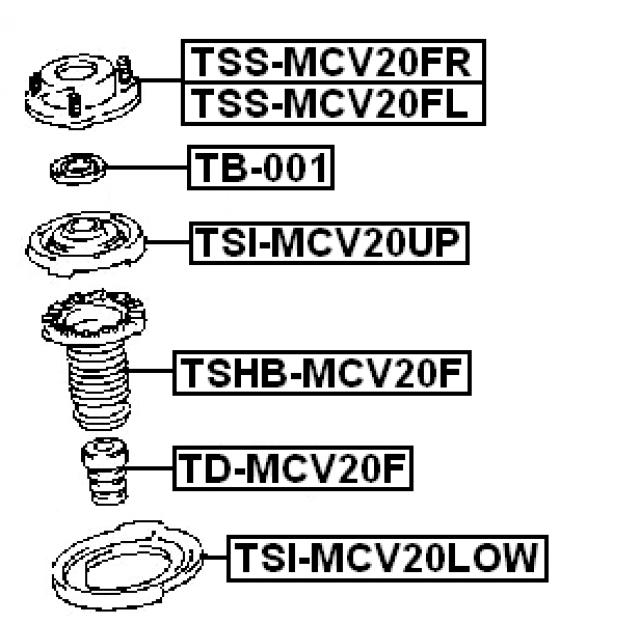 FEBEST TSI-MCV20UP
