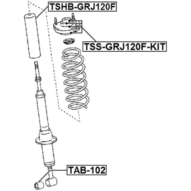 FEBEST TSS-GRJ120F-KIT
