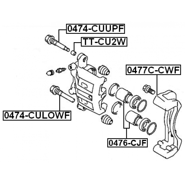 FEBEST TT-CU2W-PCS10