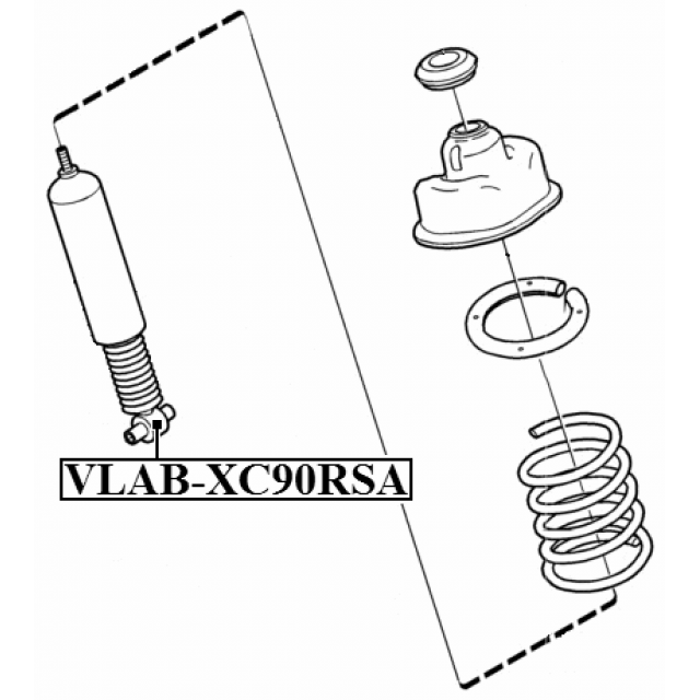 FEBEST VLAB-XC90RSA