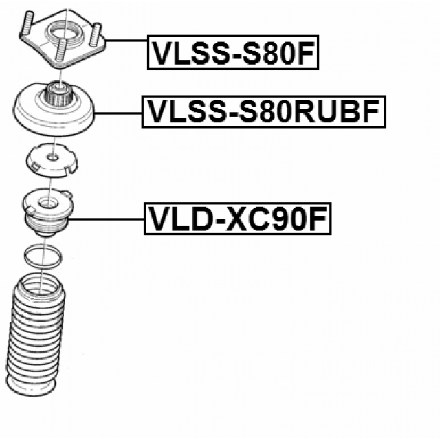 FEBEST VLD-XC90F