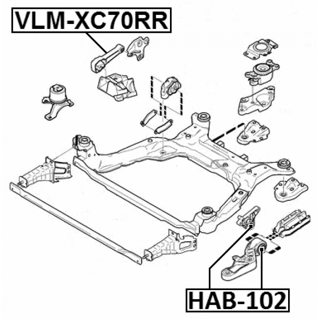 FEBEST VLM-XC70RR
