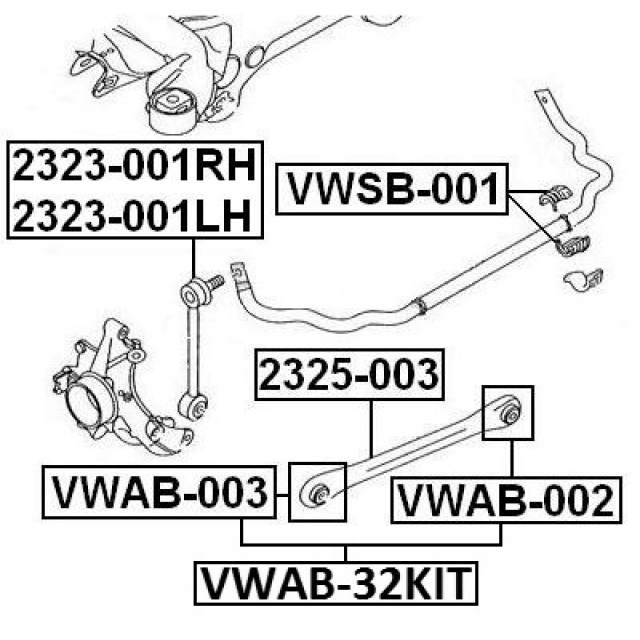 FEBEST VWAB-32KIT