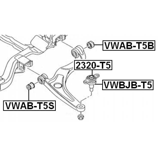 FEBEST VWAB-T5S