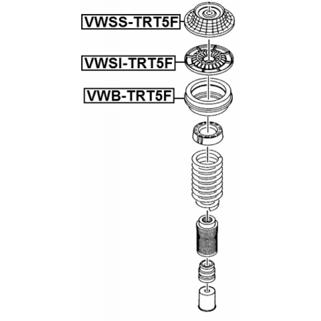 FEBEST VWB-TRT5F