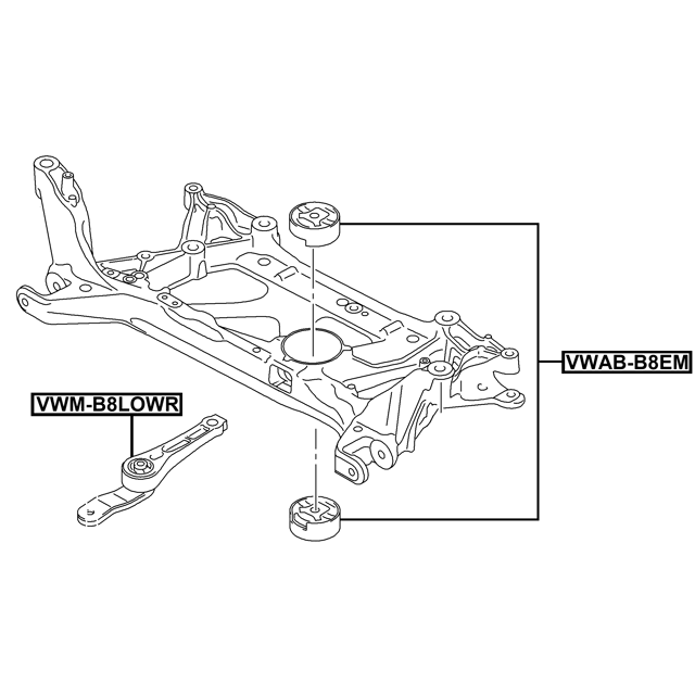 FEBEST VWM-B8LOWR