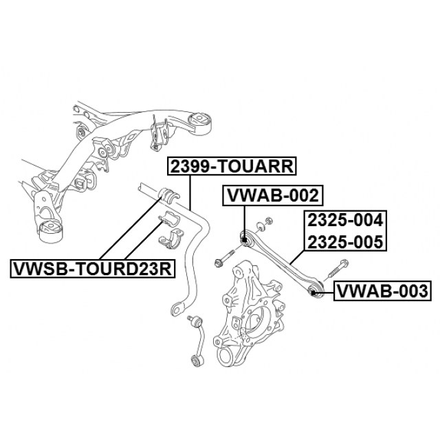 FEBEST VWSB-TOURD23R